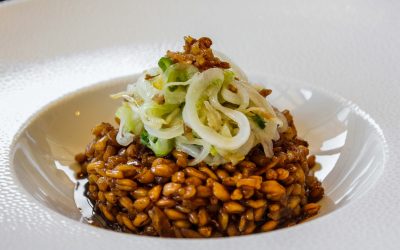 Épeautre comme un risotto, aux petits oignons